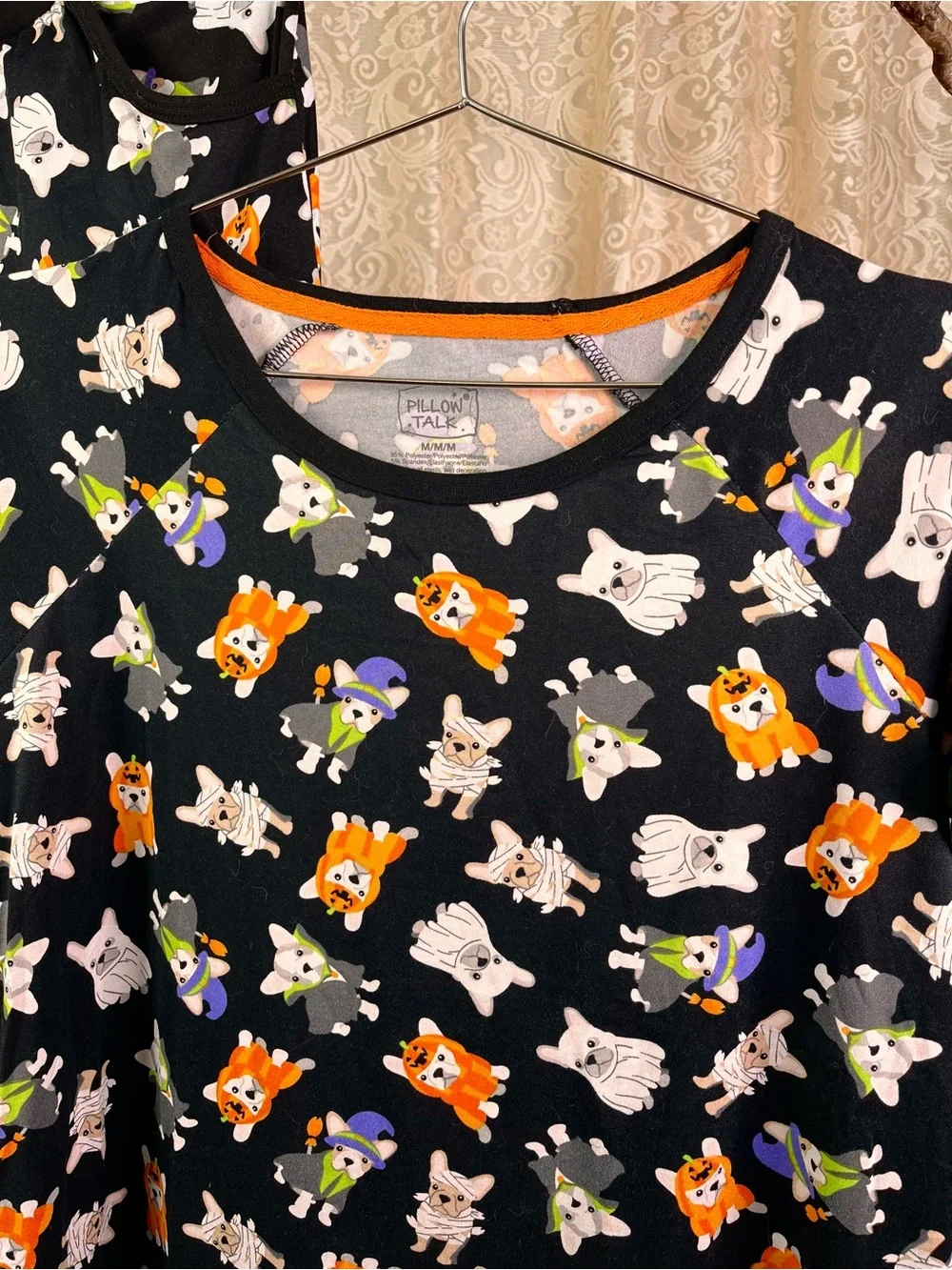 Halloween Paw Print Pajama Set